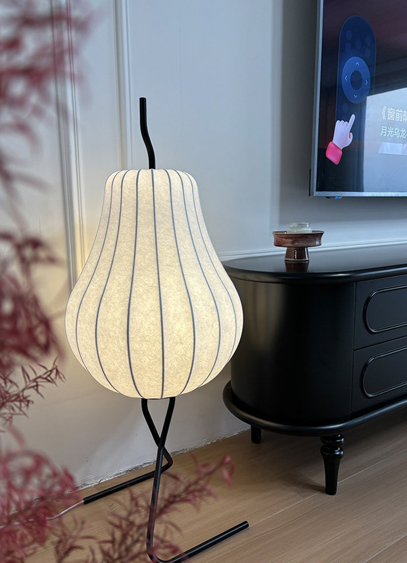 Pear lamp silk floor lamp living room atmosphere lamp