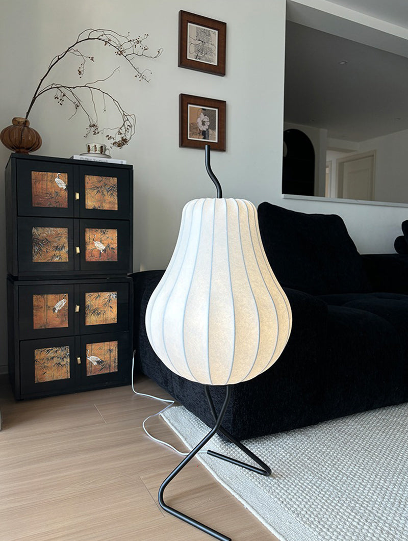 Pear lamp silk floor lamp living room atmosphere lamp