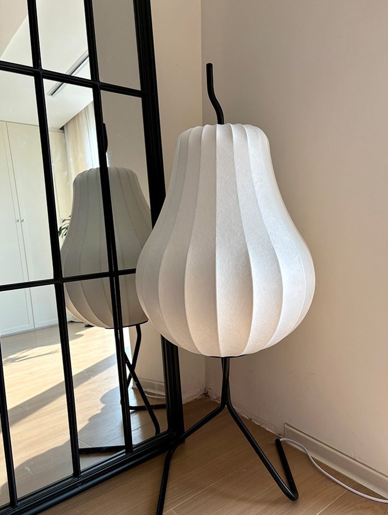 Pear lamp silk floor lamp living room atmosphere lamp