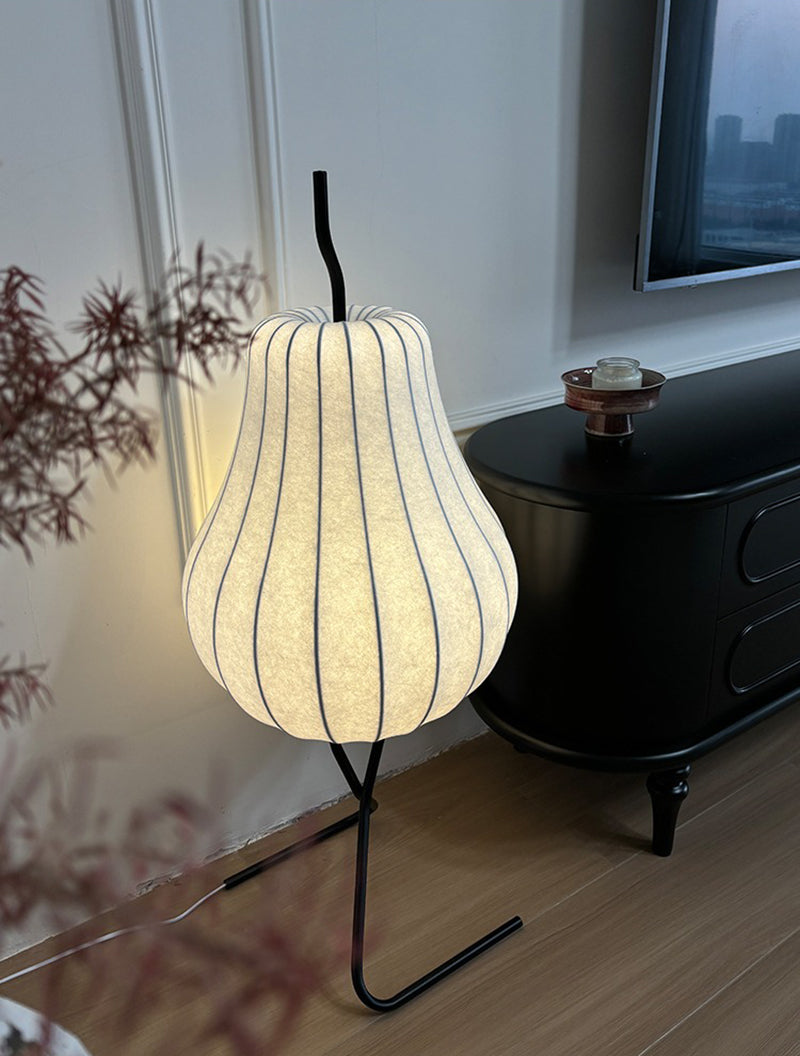 Pear lamp silk floor lamp living room atmosphere lamp