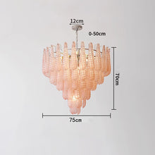 Load image into Gallery viewer, Vintage Nordic Decorative Pink Glass Pendant Luxurious Hanging Light
