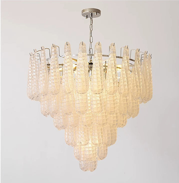 Vintage Nordic Decorative Pink Glass Pendant Luxurious Hanging Light