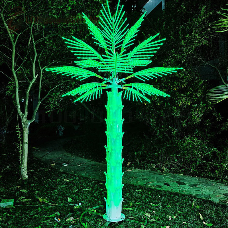 16 leaf RGB simulation palm tree lamp remote control color change High:3m(9.84ft)