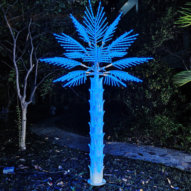 16 leaf RGB simulation palm tree lamp remote control color change High:3m(9.84ft)