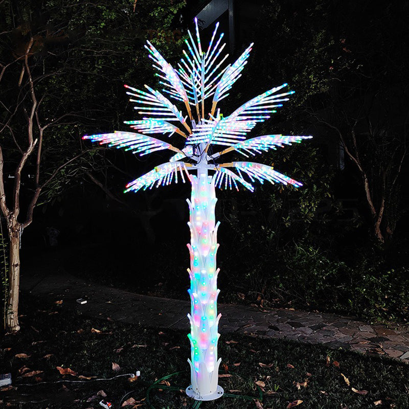 16 leaf RGB simulation palm tree lamp remote control color change High:3m(9.84ft)