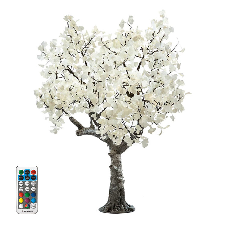 RGBW LED super high simulation ginkgo tree light,Height: 2.5m(8.2ft)