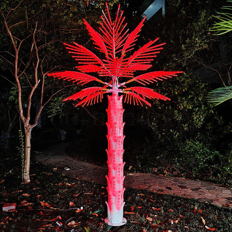 16 leaf RGB simulation palm tree lamp remote control color change High ...