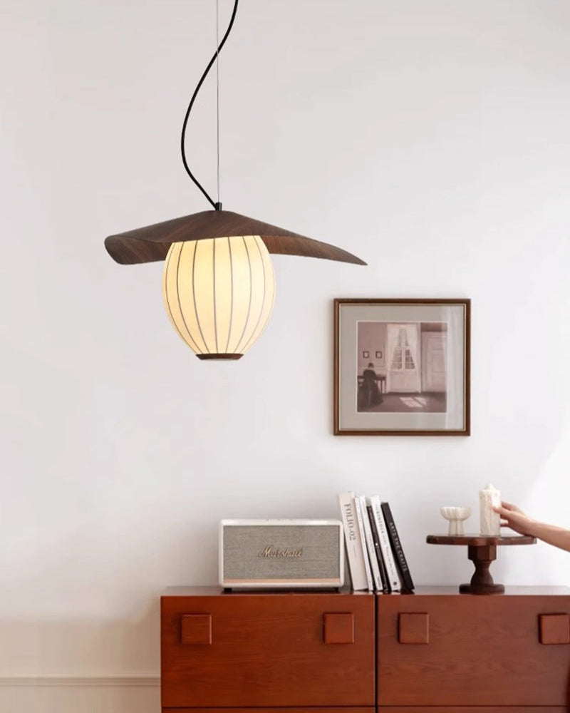 Restaurant chandelier walnut color 2025 new design dining table lamp