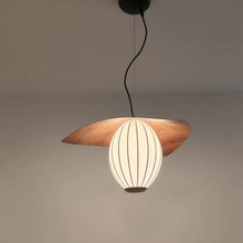 Load image into Gallery viewer, Restaurant chandelier walnut color 2025 new design dining table lamp
