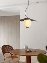 Load image into Gallery viewer, Restaurant chandelier walnut color 2025 new design dining table lamp
