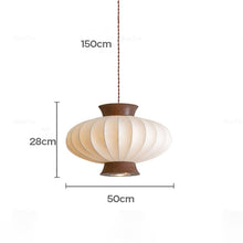 Load image into Gallery viewer, Restaurant chandelier Japanese style lamp fabric material
