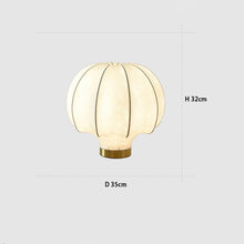 Load image into Gallery viewer, Silk table lamp bedroom dining room study room decorative lamp
