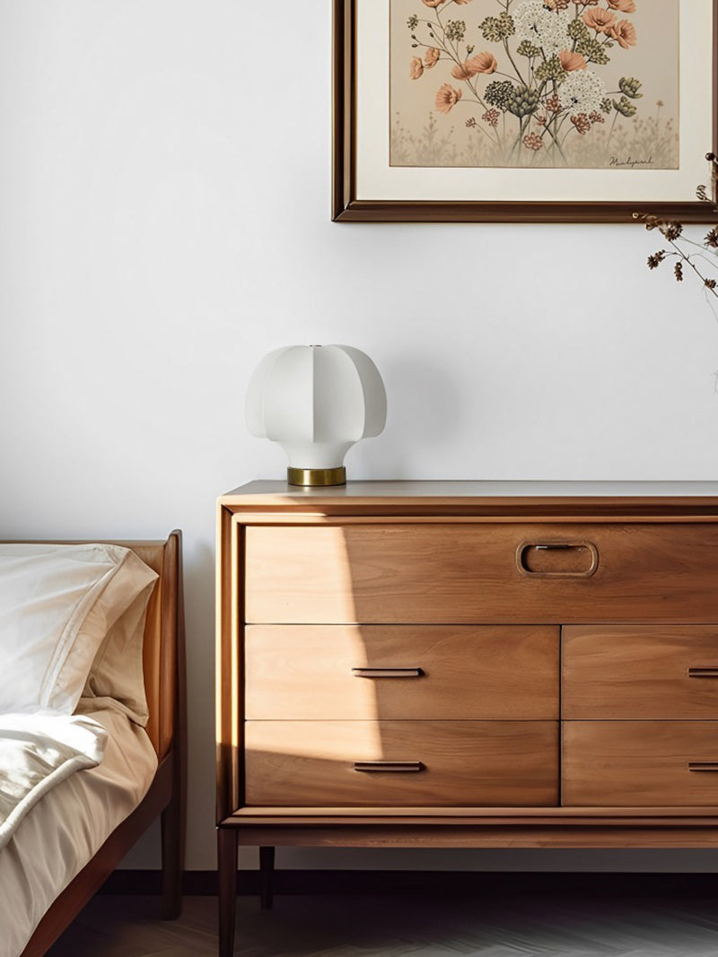 Silk table lamp bedroom dining room study room decorative lamp