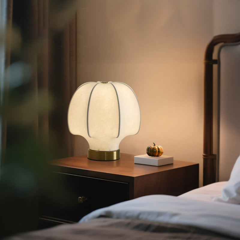 Silk table lamp bedroom dining room study room decorative lamp