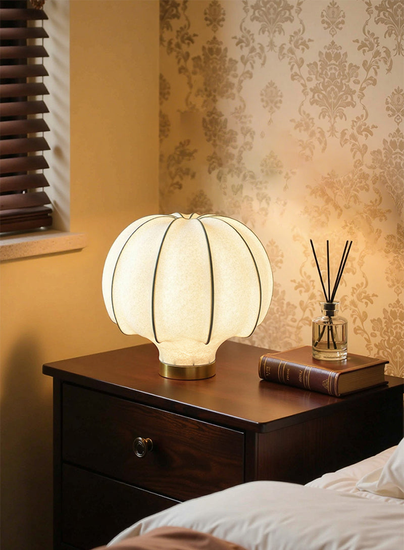 Silk table lamp bedroom dining room study room decorative lamp