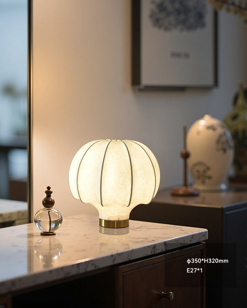 Silk table lamp bedroom dining room study room decorative lamp