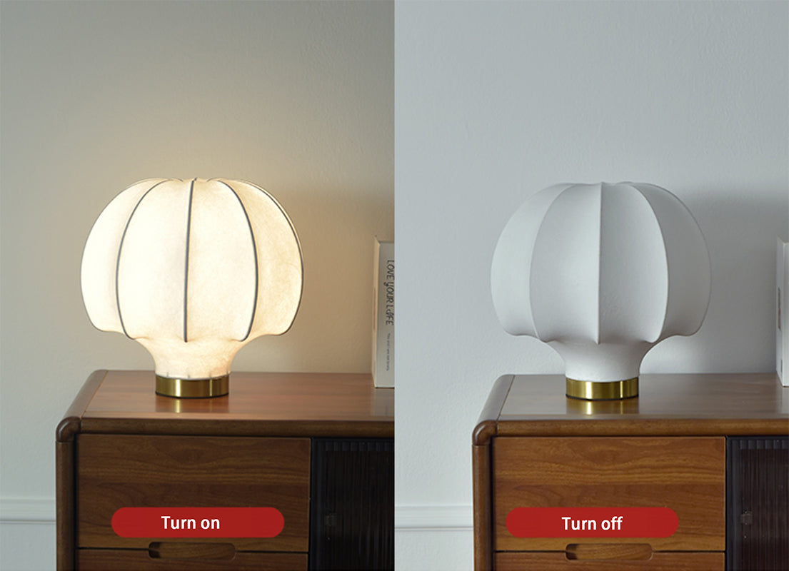 Silk table lamp bedroom dining room study room decorative lamp