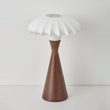 Load image into Gallery viewer, LED silk solid wood desk lamp
