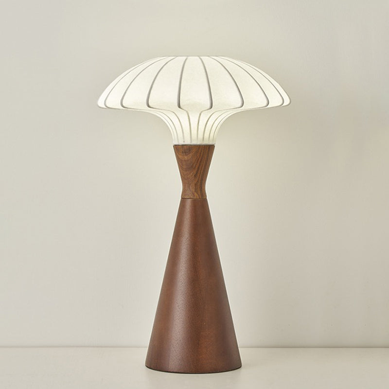 LED silk solid wood desk lamp