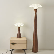 Load image into Gallery viewer, LED silk solid wood desk lamp
