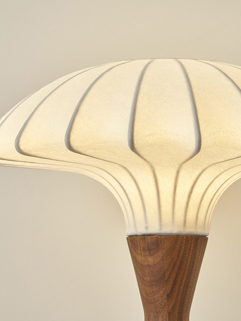 LED silk solid wood desk lamp