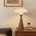 LED silk solid wood desk lamp