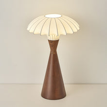 Load image into Gallery viewer, LED silk solid wood desk lamp
