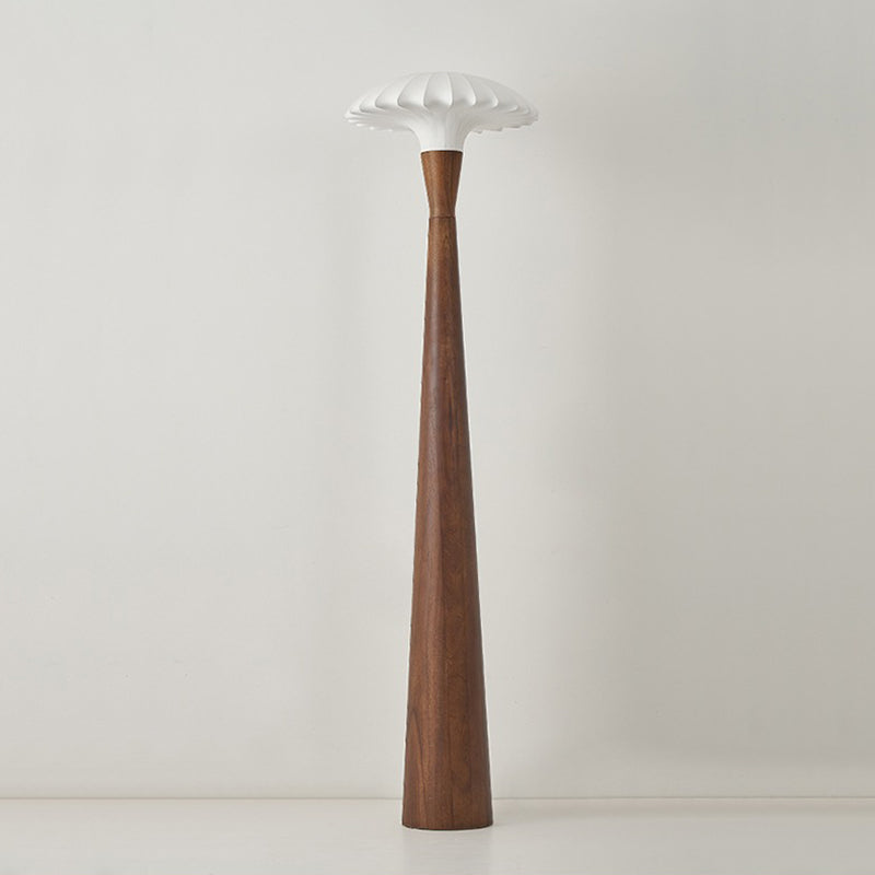 LED silk solid wood floor lamp