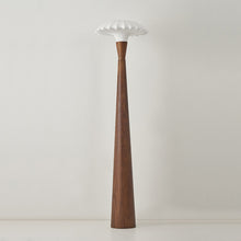 Load image into Gallery viewer, LED silk solid wood floor lamp

