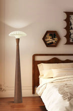 Load image into Gallery viewer, LED silk solid wood floor lamp
