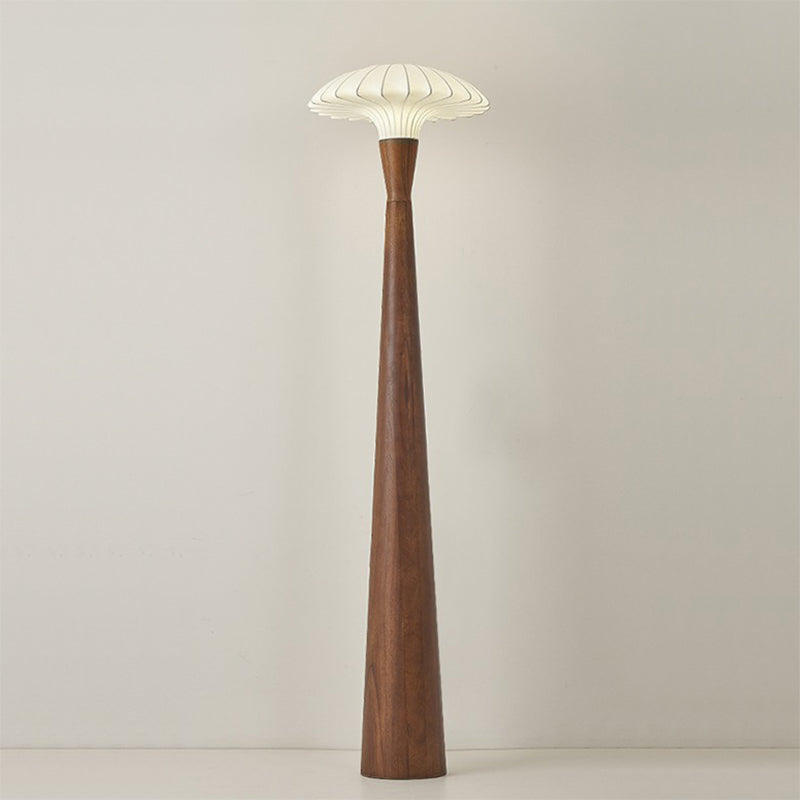 LED silk solid wood floor lamp