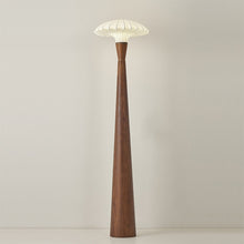Load image into Gallery viewer, LED silk solid wood floor lamp

