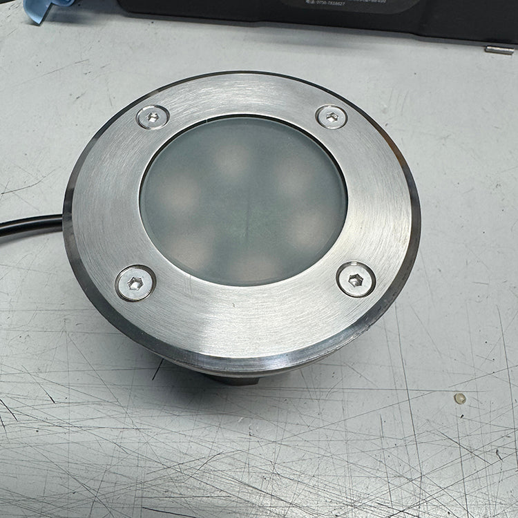 Frosted glass in-ground lights