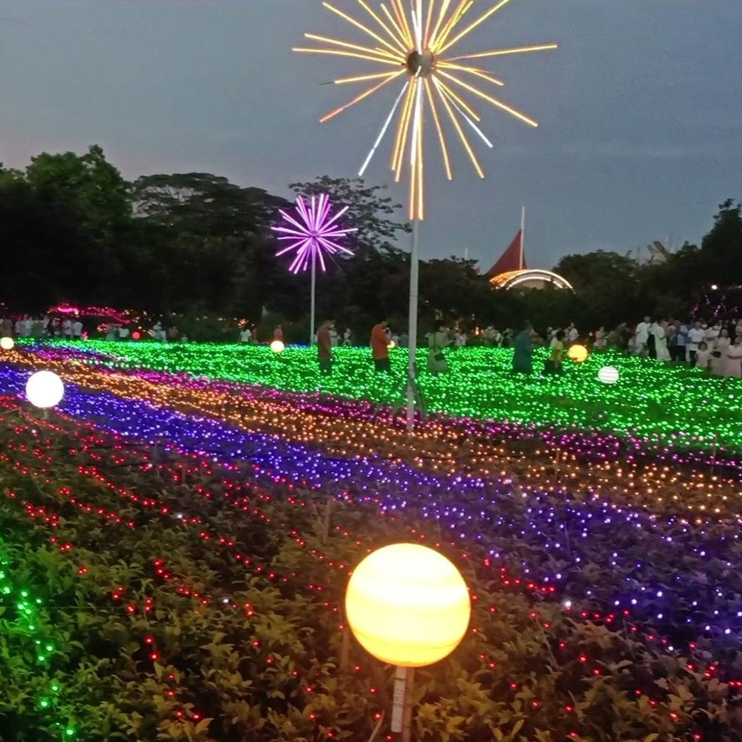 Garden Decoration LED Firework Light holiday lights 10ft