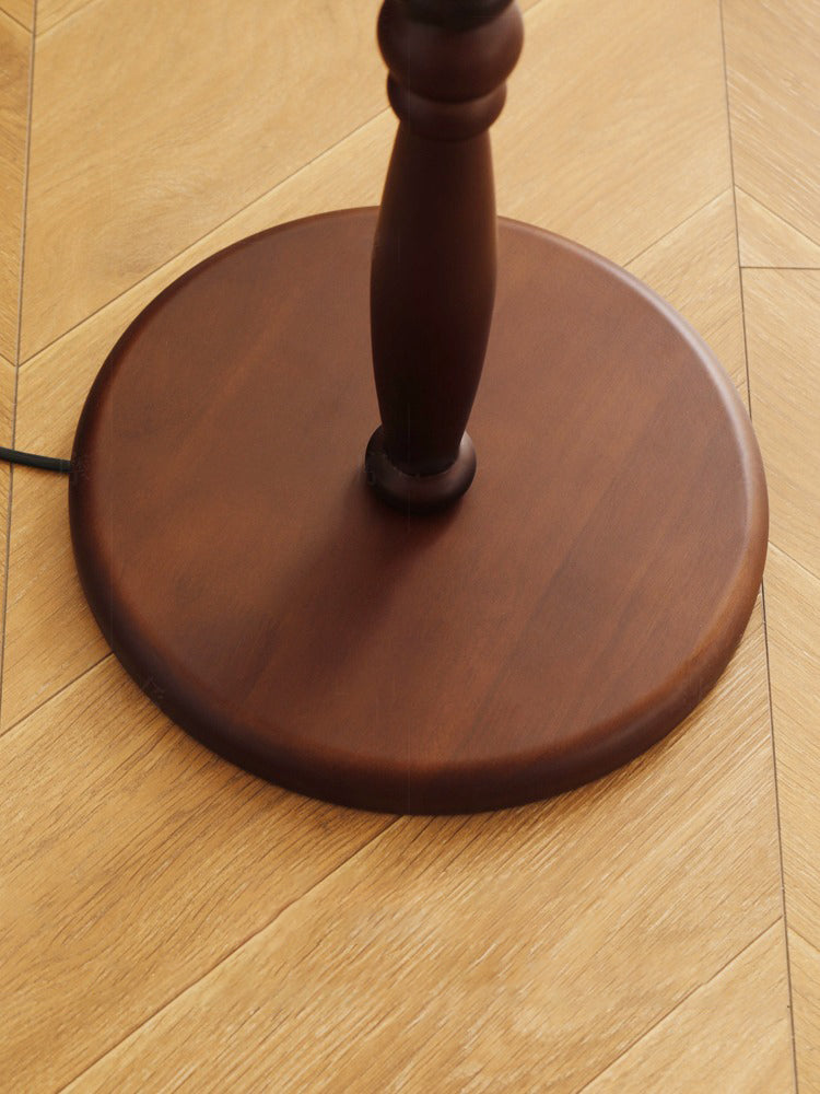 LED Wooden living room floor lamp study lamp