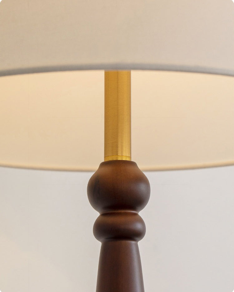 LED Wooden living room floor lamp study lamp