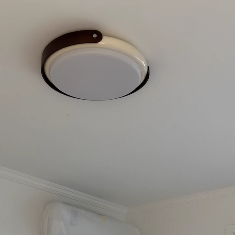 White round acrylic ceiling light