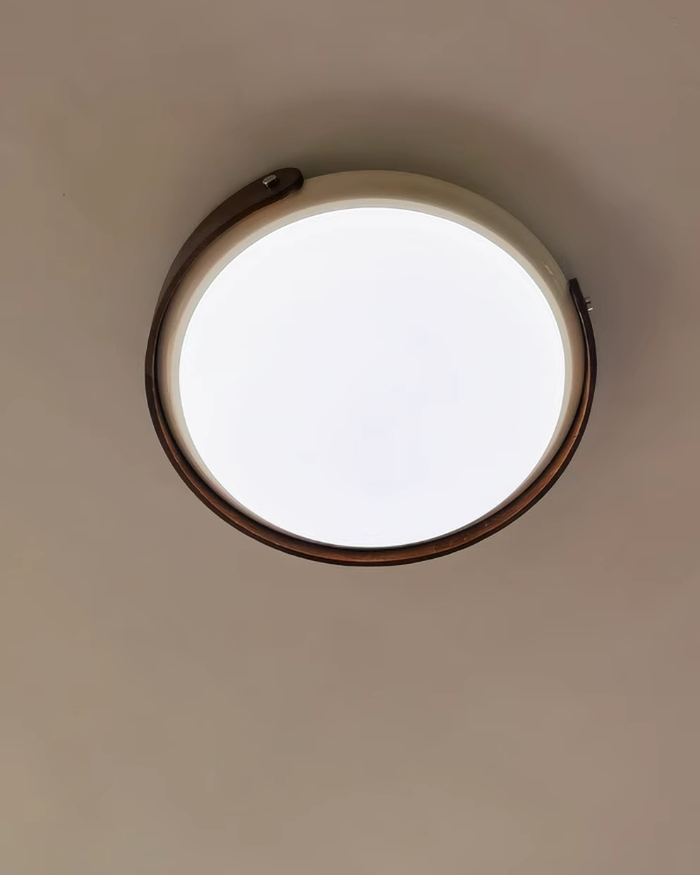 White round acrylic ceiling light