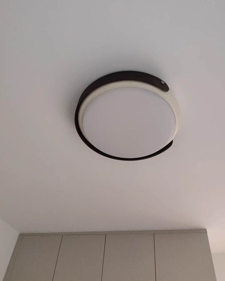 White round acrylic ceiling light