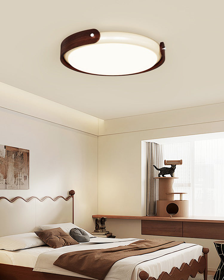 White round acrylic ceiling light