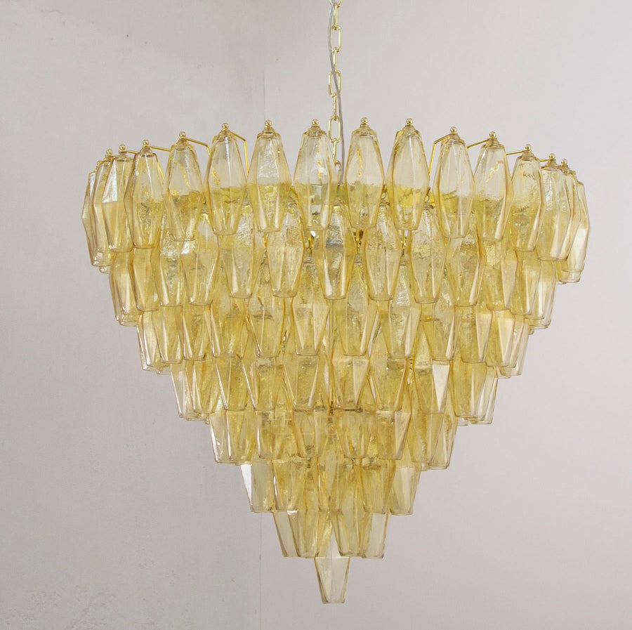 Stained glass French Murano designer living room chandelier dining room bedroom lamp