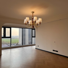 Load image into Gallery viewer, 6 lamp holders American fabric chandelier LED room lamp hall lamp
