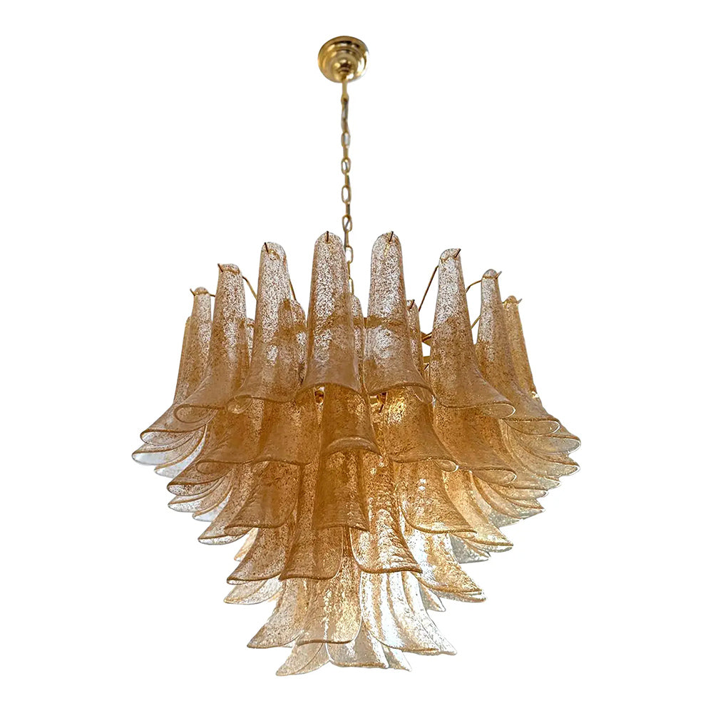 Clear Gold Petali Selle designer living room chandelier dining room hotel lamp