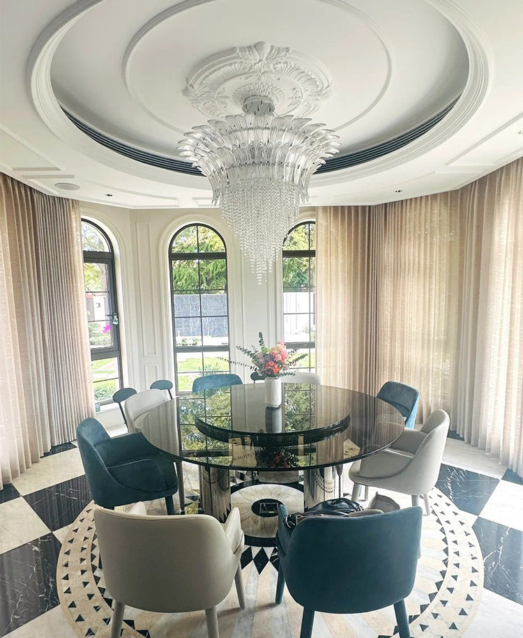 Vintage crystal chandelier Murano hall main light