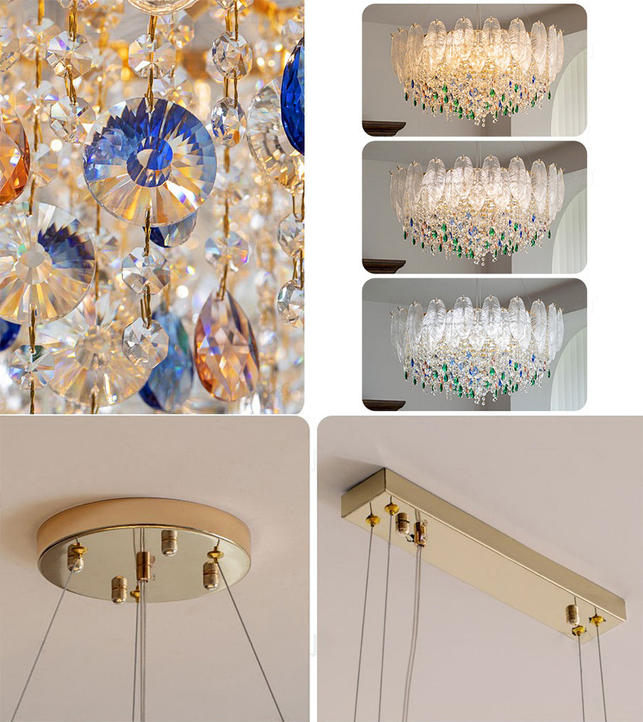 ثريا صدفية أنيقة لغرفة النوم وغرفة المعيشة وغرفة الطعام