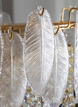 Load image into Gallery viewer, Golden rectangular restaurant crystal lamp American style chandelier
