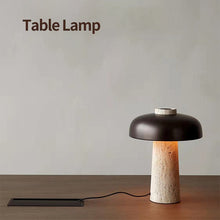 Load image into Gallery viewer, Mushroom desk lamp creative bedside lamp stone
