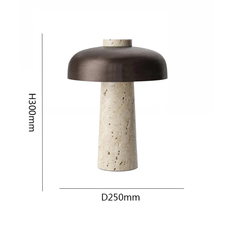 Mushroom desk lamp creative bedside lamp stone