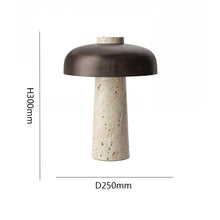Load image into Gallery viewer, Mushroom desk lamp creative bedside lamp stone
