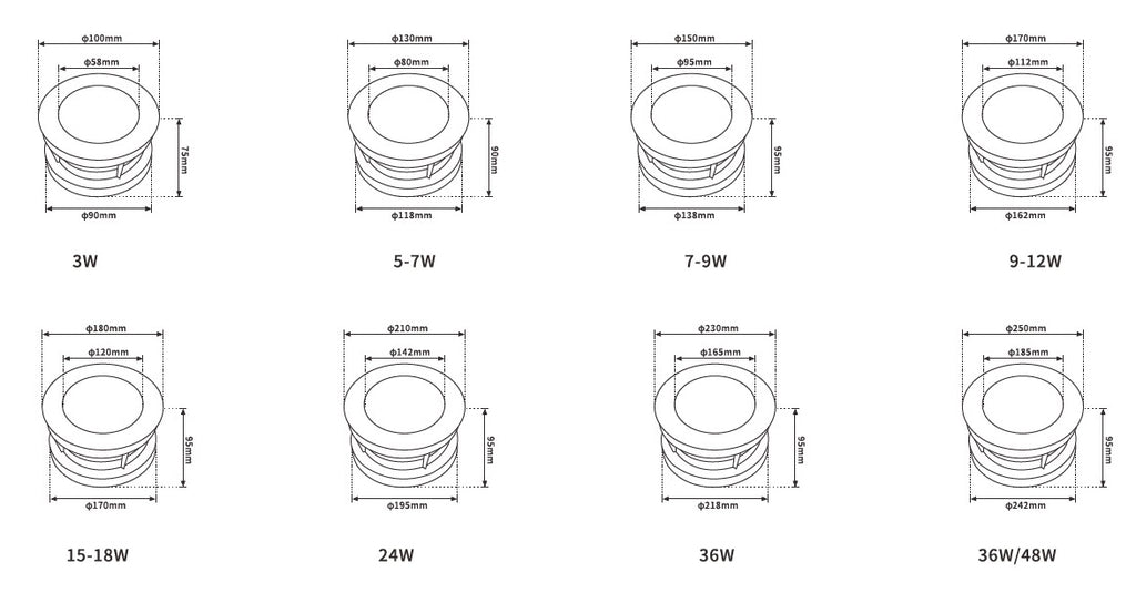 24V Low Voltage Landscape Lights IP68 Waterproof Buried Lights Underwater Lights Fountain